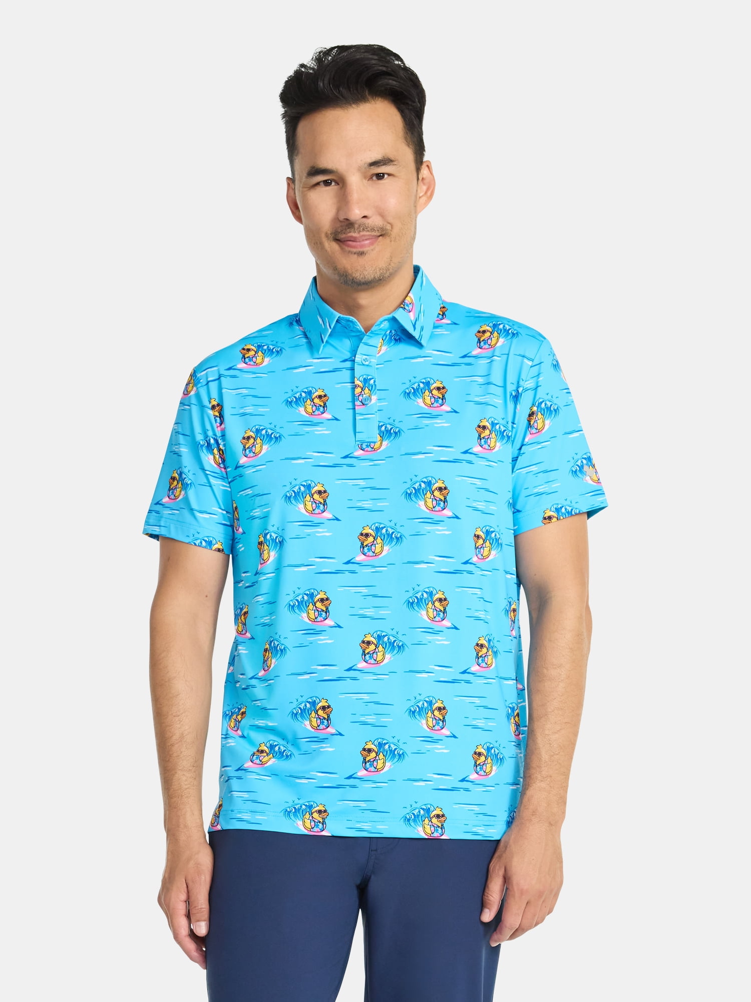 Birdie Bound Men' s & Big and Tall Golf Polo Shirts, Sizes XS-4XLT