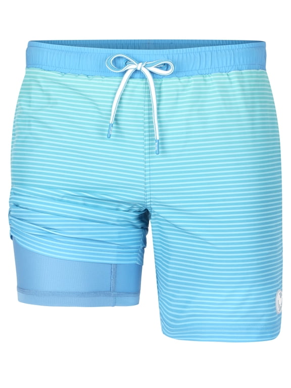 Men's & Big Men's Swim Trunks with 2-In-1 Liner, Sizes S-3XL