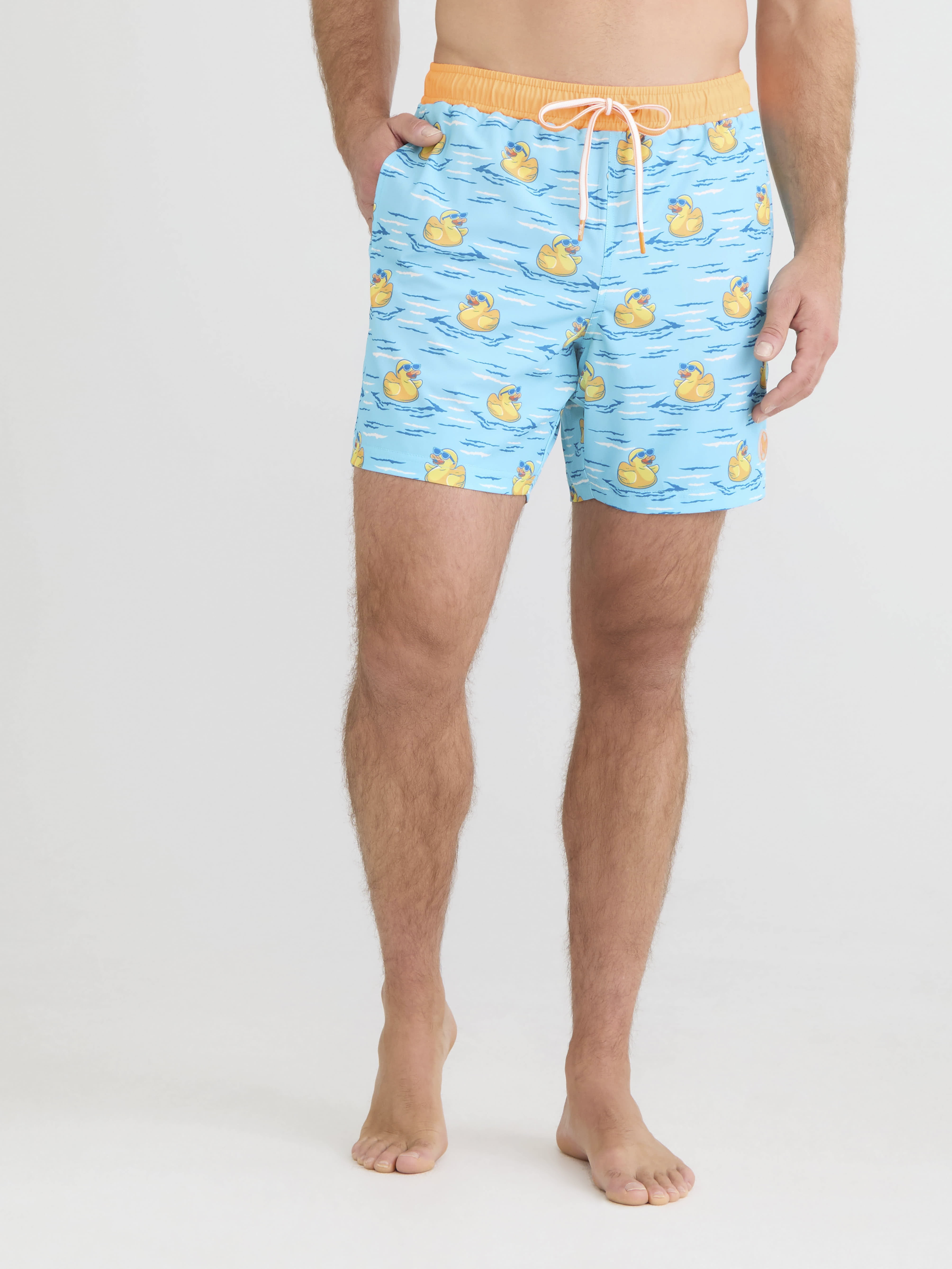 Birdie Bound Men's & Big Men's Swim Trunks with 2-In-1 Liner, Sizes S-3XL