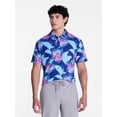thumbnail image 1 of Birdie Bound Men's and Big Men's Vibrant Vines Golf Polo Shirt, Sizes XS-4XLT, 1 of 5