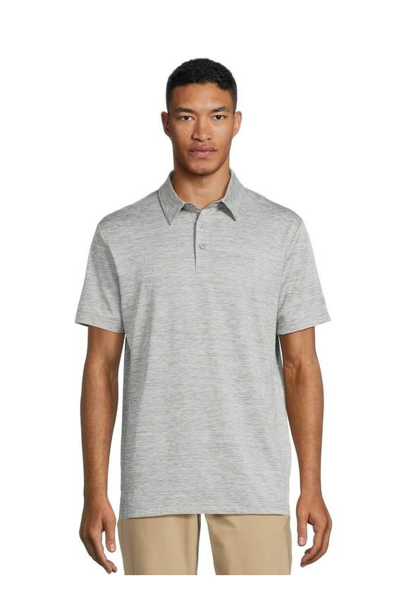 Men's and Big Men’s Broken Stripe Golf Polo, Sizes S-5XL