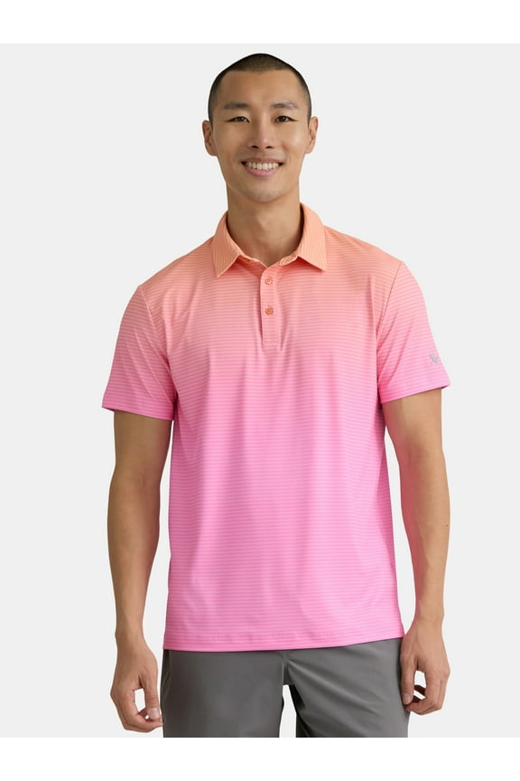 Men's & Big Men's Novelty Print Golf Polo, Sizes S-5XL