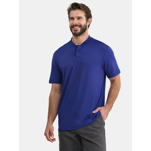 Birdie Bound Men's and Big Men's Henley Golf Shirt, Sizes XS-5XL