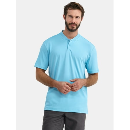 Birdie Bound Men's and Big Men's Henley Golf Shirt, Sizes XS-5XL