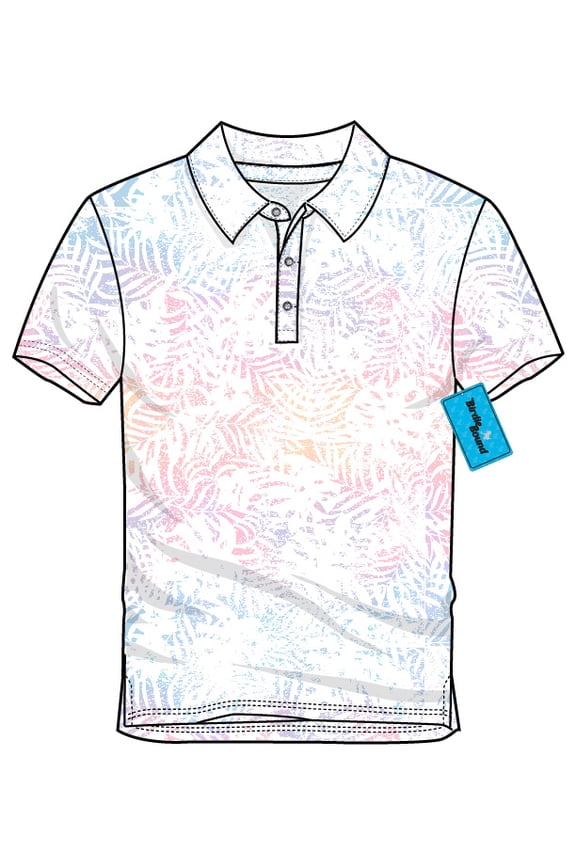 Men's & Big Men's Novelty Print Golf Polo, Sizes S-5XL