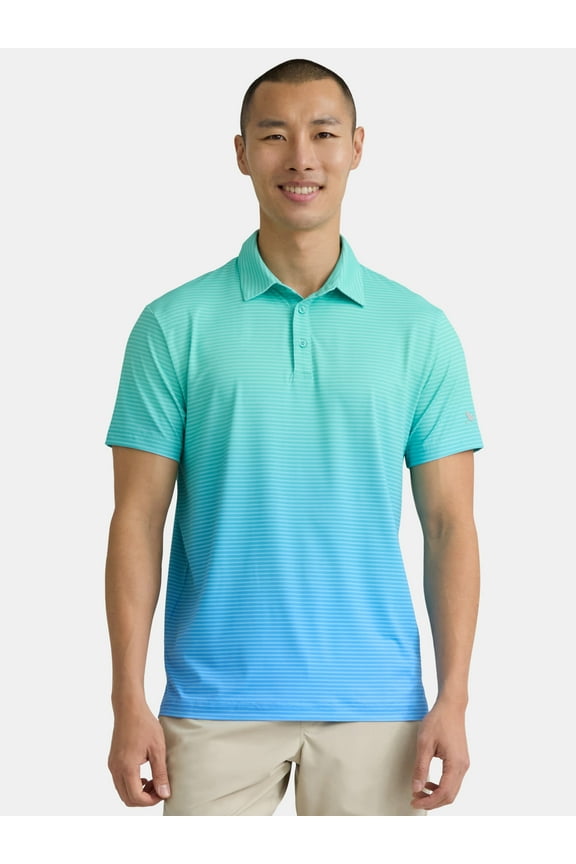 Men's & Big Men's Novelty Print Golf Polo, Sizes S-5XL