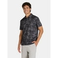thumbnail image 1 of Birdie Bound Men's and Big Men’s Printed Golf Polo Shirt with UPF50+, Sizes S-3XL, 1 of 5