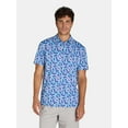 thumbnail image 1 of Birdie Bound Men's and Big Men’s Printed Golf Polo Shirt with UPF50+, Sizes S-3XL, 1 of 5