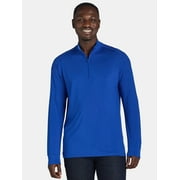 BIRDIE BOUND Men's and Big Men’s Quarter Zip Active Top with Long Sleeves, Sizes S-3XL