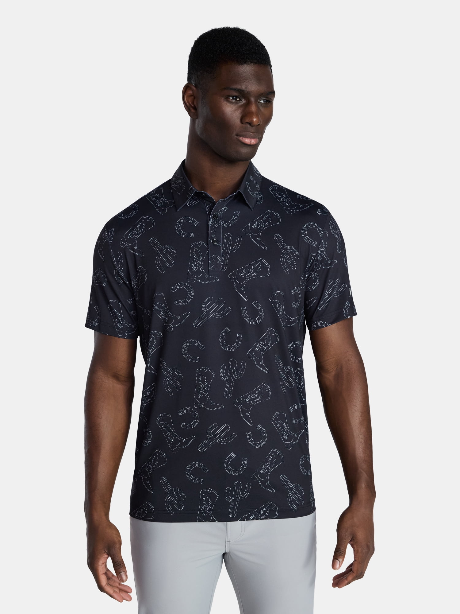 Birdie Bound Men' s & Big and Tall Golf Polo Shirts, Sizes XS-4XLT
