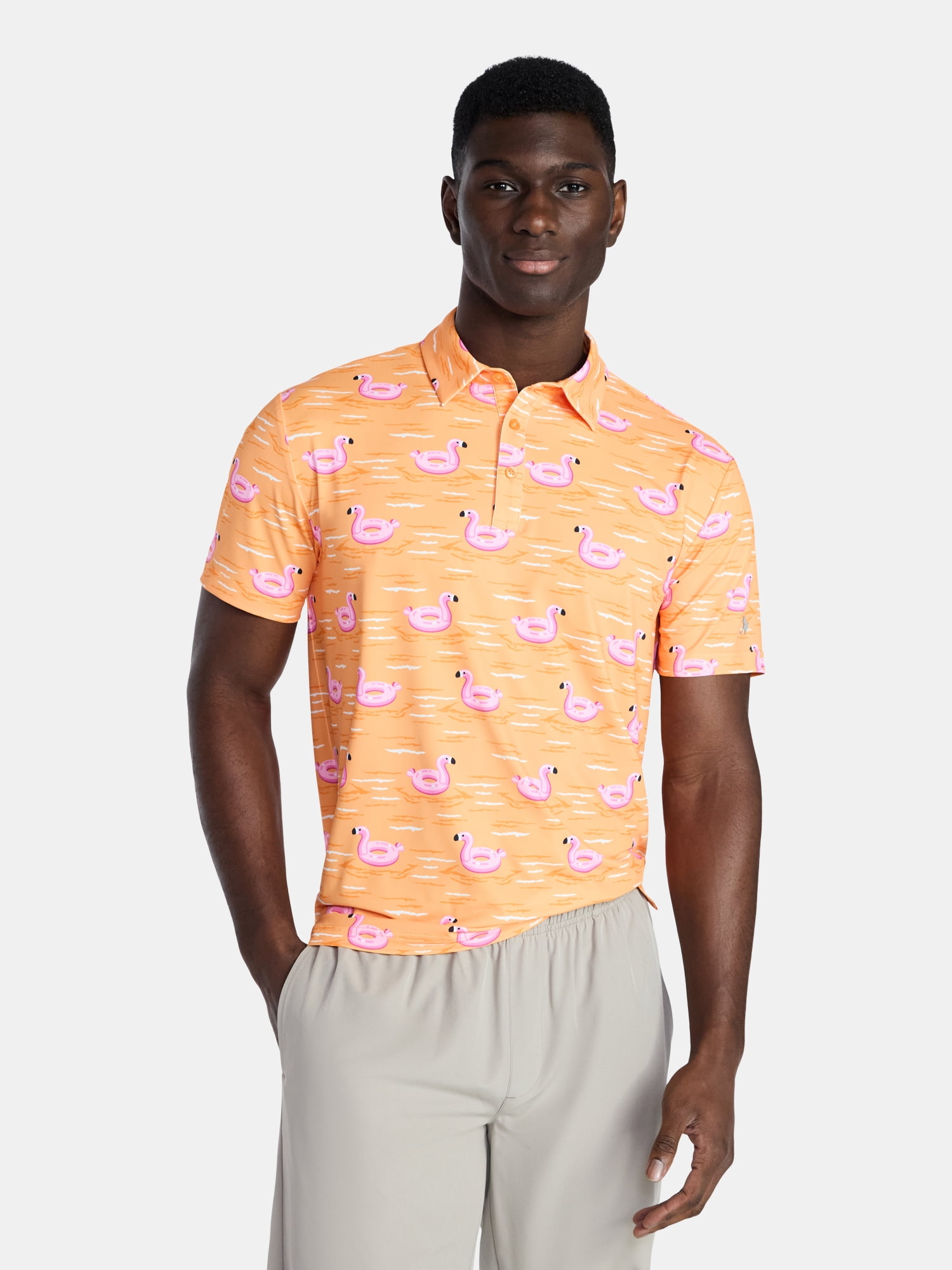 Birdie Bound Men' s & Big and Tall Golf Polo Shirts, Sizes XS-4XLT