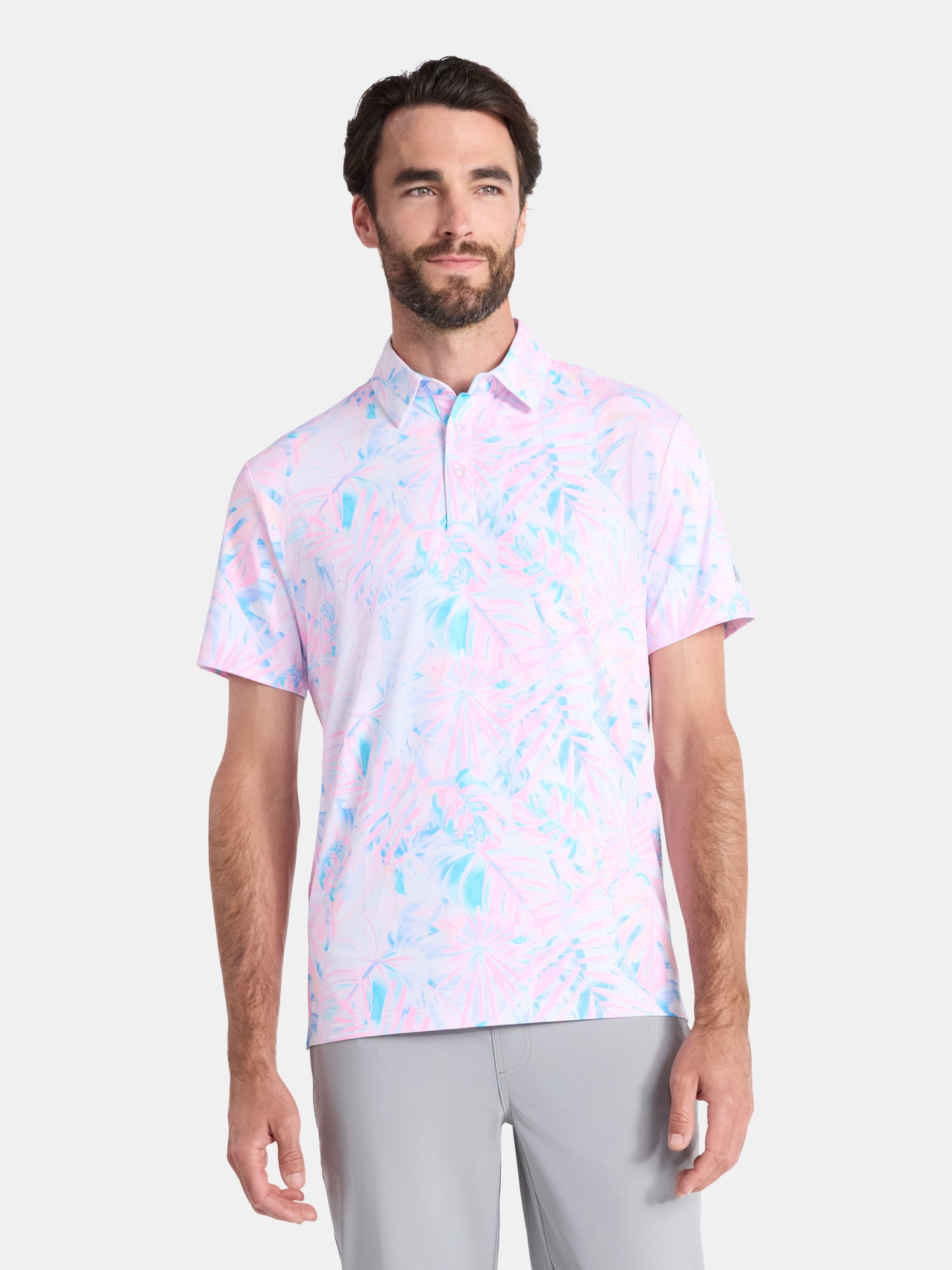 Birdie Bound Men' s & Big and Tall Golf Polo Shirts, Sizes XS-4XLT