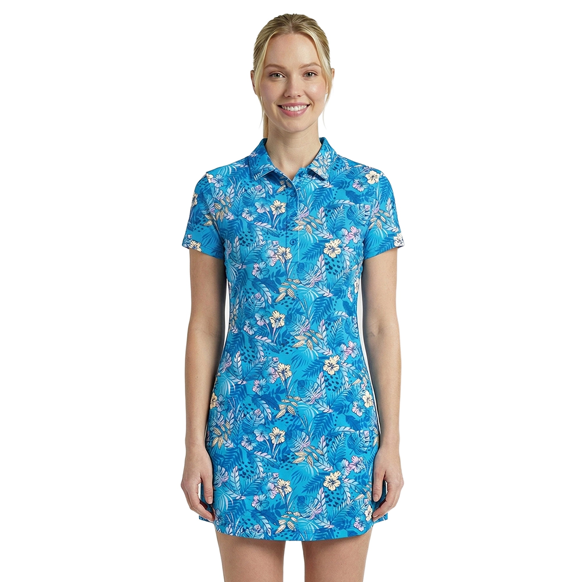 Birdie Bound Women's Active Polo Dress with UPF30+, 2-Piece, Sizes XS-2XL