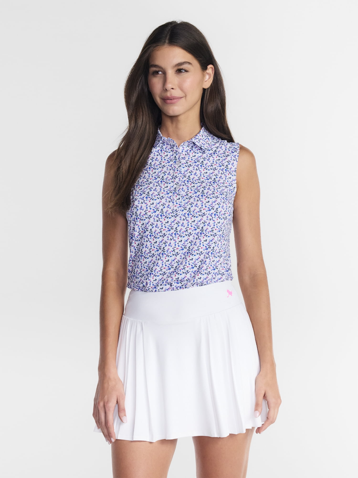 Birdie Bound Women's Gemma Sleeveless Golf Polo Shirt, Sizes XS-XXXL