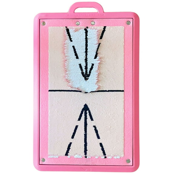 Birdie Golf: Birdie Mat - Pro Training Mat - Blush Edition Pink, Analyze Swing Path & Ball Impact, Portable, In-Outdoor, 19.25x12.3" Sports Accessory