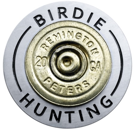 Birdie Hunting - 20 Gauge Shotgun Shell Ball Marker Hat Clip by ReadyGOLF