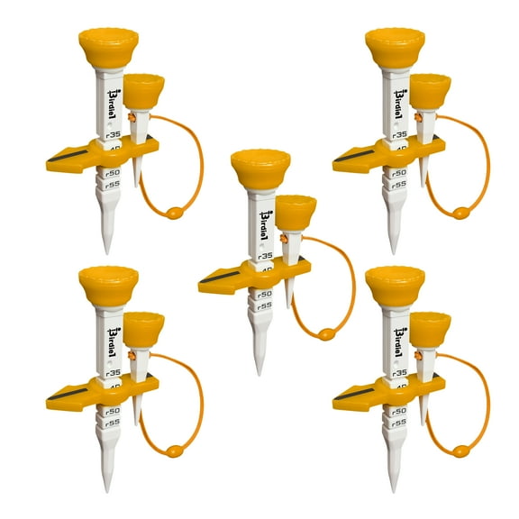 Birdie1 Smart Golf Tees (Long Tees+Short Tees) 1P, Orange 5ea