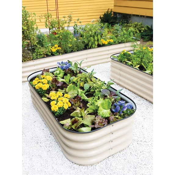 Birdies Self-Watering Metal Raised Bed 2ft x 4ft (10.5in D)