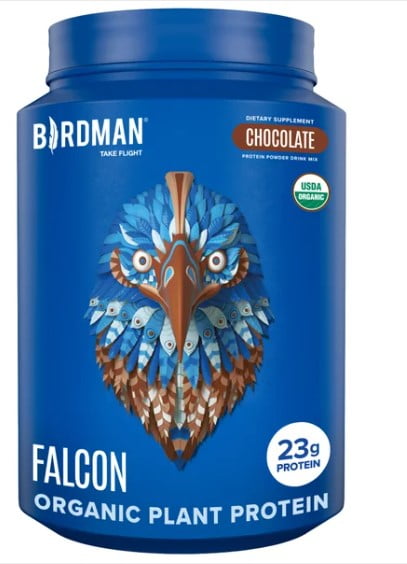 Birdman Falcon Organic Vegan Protein Powder Chocolate 40 Servings 2.64lb