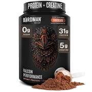 BIRDMAN Falcon Performance Vegan Protein Powder with Creatine, Chocolate Flavor, 19 Servings, 1.98lb