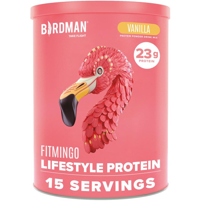 Birdman Fitmingo Vegan Protein Powder with Inositol, Collagen Boosters