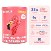 BIRDMAN Fitmingo Vegan Protein Powder with Inositol, 3 Blends, Vanilla, 15 Servings, 1.12lb