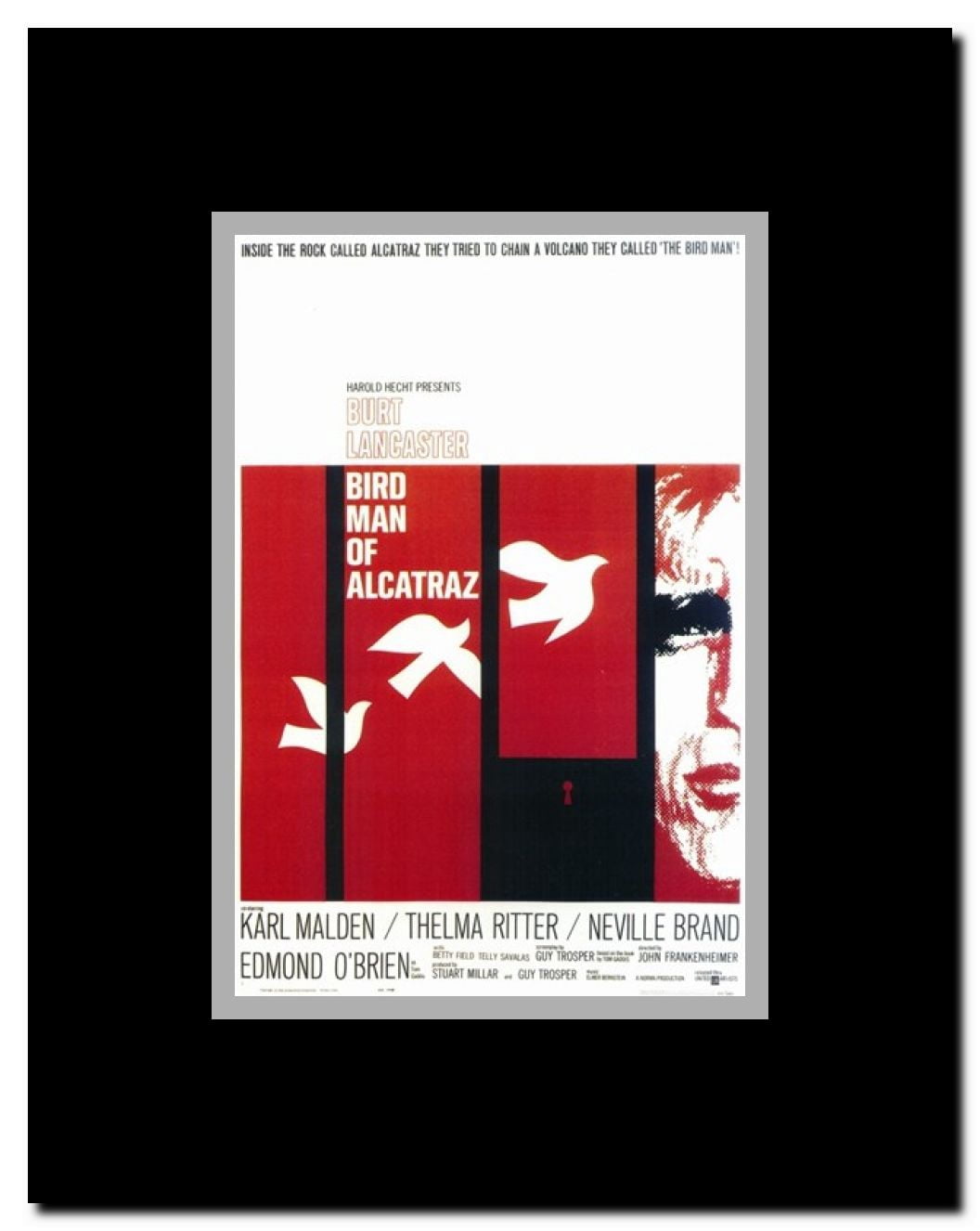 Birdman of Alcatraz Framed Movie Poster