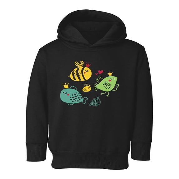 Birds And Fish With Crowns Hoodie Toddler -Image by Shutterstock, 2 Toddler