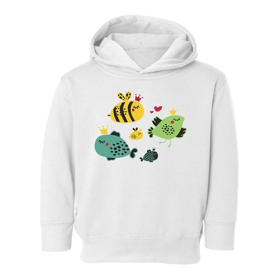 Birds And Fish With Crowns Hoodie Toddler -Image by Shutterstock,  5 Toddler