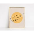 thumbnail image 1 of Birds And Sun Print Birds Art Print Abstract Sun Wall Art Boho Prints Neutral Wall Art Minimalist Print Wall Art, Modern Wall Decor, 12x18 UNFRAMED, 1 of 2