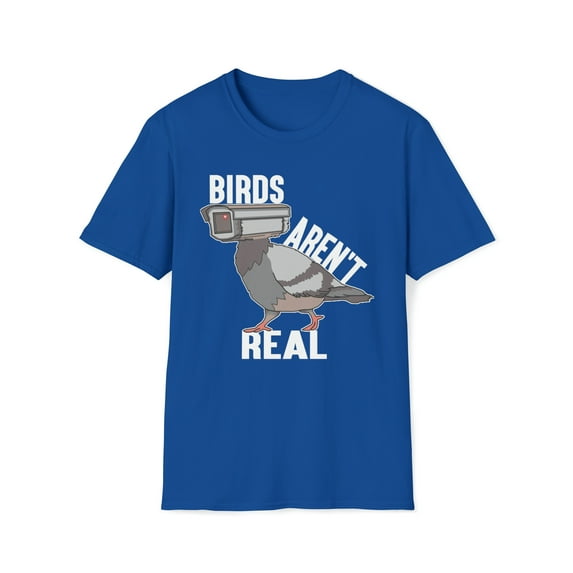 Birds Aren’t Real, Gildan Unisex Softstyle T-Shirt, Graphic Tee, S-3XL