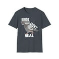 thumbnail image 1 of Birds Aren’t Real, Gildan Unisex Softstyle T-Shirt, Graphic Tee, S-3XL, 1 of 3