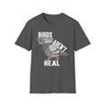 thumbnail image 1 of Birds Aren’t Real, Gildan Unisex Softstyle T-Shirt, Graphic Tee, S-3XL, 1 of 3