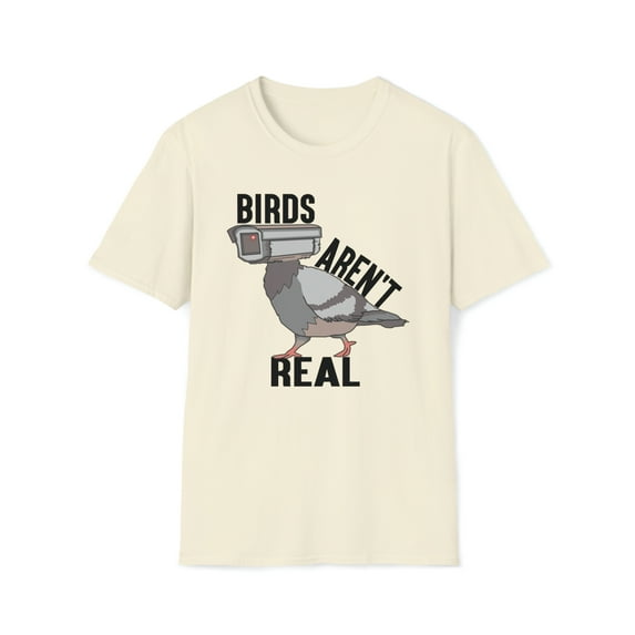 Birds Aren’t Real, Gildan Unisex Softstyle T-Shirt, Graphic Tee, S-3XL