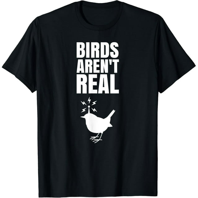 "Birds Aren't Real" Meme Conspiracy T-Shirt-XXL