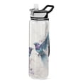 thumbnail image 1 of Birds Butterflies Green Sports Water Bottle Portable Travel Mug 32oz BPA Free Leak Proof Straw Transparent Tritan for Gym Yoga Cycling Camping, 1 of 7