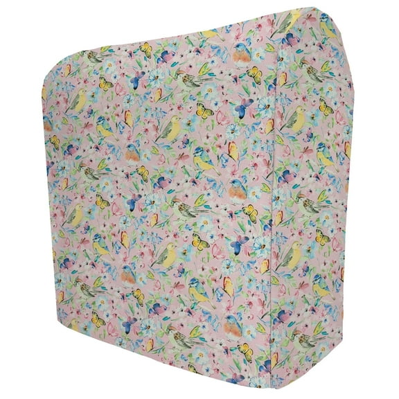 Birds & Butterflies in Blooms Cover Compatible with Ninja Slushi Professional Frozen Drink Maker by Penny's Needful Things (Regular) (Light Pink)