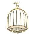 thumbnail image 1 of Birds Cage Snack Cake Stand Perfume Tray Dresser Organizer Cosmetics Storage Display Rack for Countertop Desktop Party Wedding Decoration , Coffee, 1 of 7