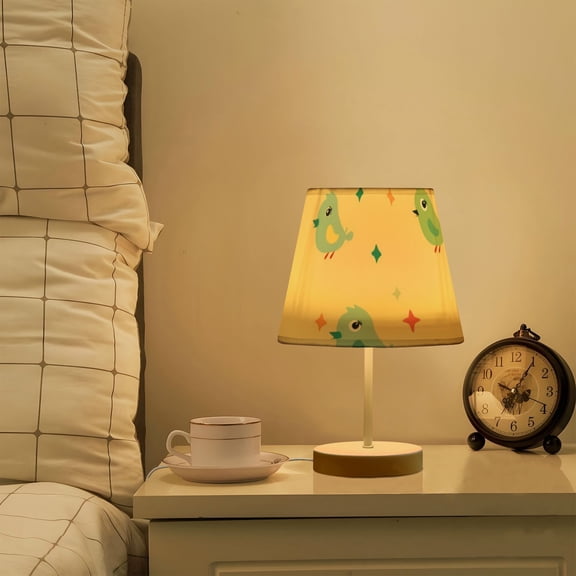 Birds Cartoon LED Desk Lamp Table Lamp USB Bedside Nightstand Small Lamp for Bedroom Living Room Kids Room