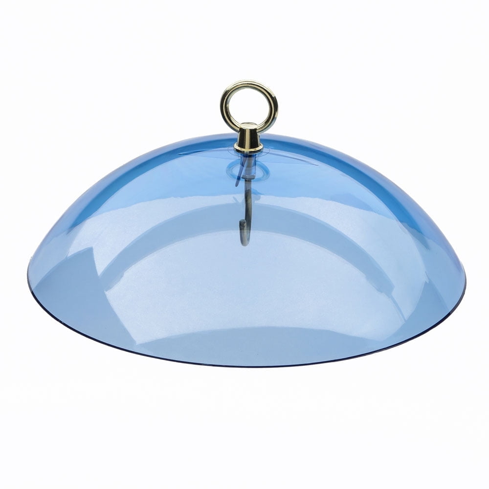 Blue Acrylic Protective Dome Cover for Hanging Bird Feeders