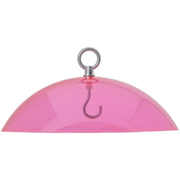 Birds Choice 10" Color Pop Collection Protective Dome Cover for Hanging Bird Feeders, Fuchsia