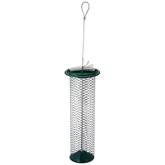 Birds Choice 11.5" Magnet Mesh Shelled Peanut Hanging Feeder, Green