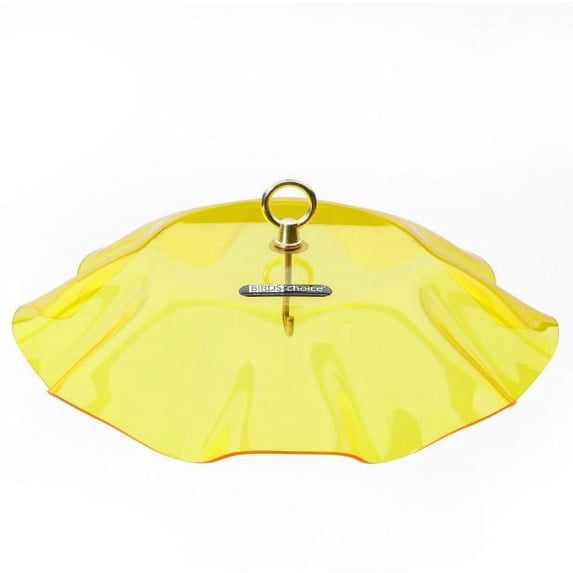 Birds Choice 13" Acrylic Bird Feeder Weatherguard, Yellow
