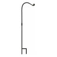 thumbnail image 1 of Birds Choice 2 Piece Wrought Iron Hummingbird Pole, Black, 1 of 3