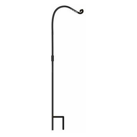 Birds Choice 2 Piece Wrought Iron Hummingbird Pole, Black