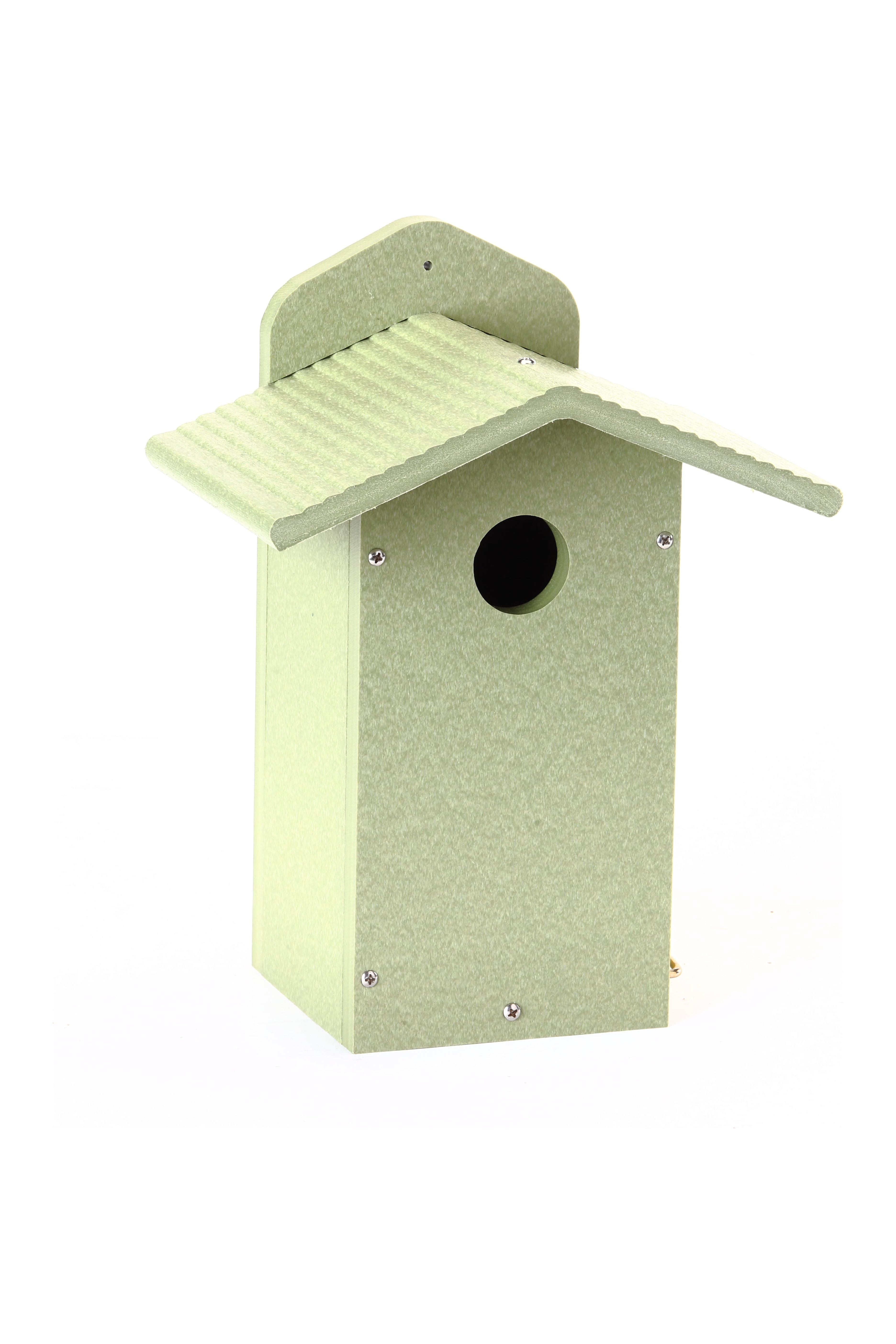 Green Recycled Plastic Bluebird House with Side Door
