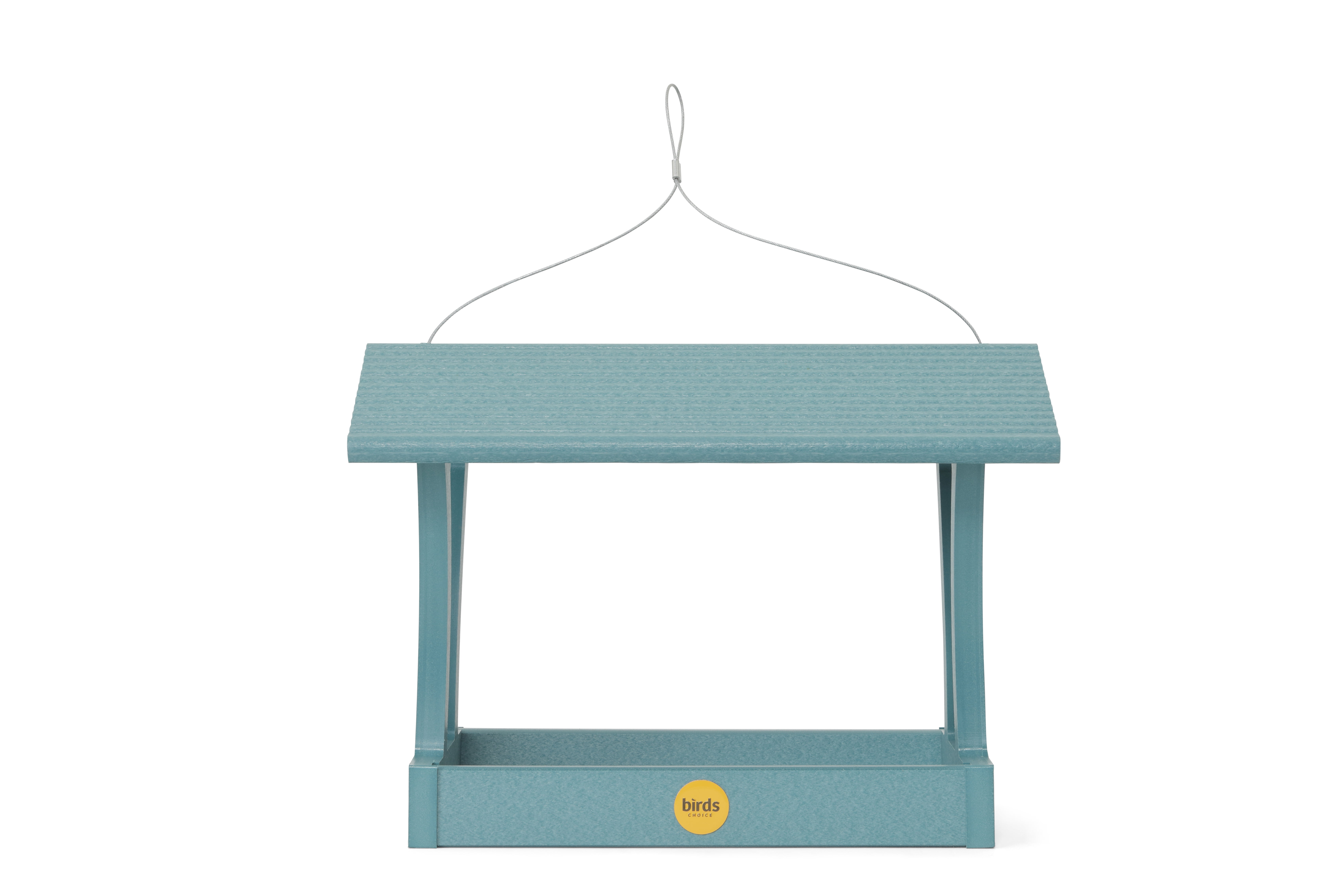 Lake Blue Hanging Recycled Plastic Bird Feeder