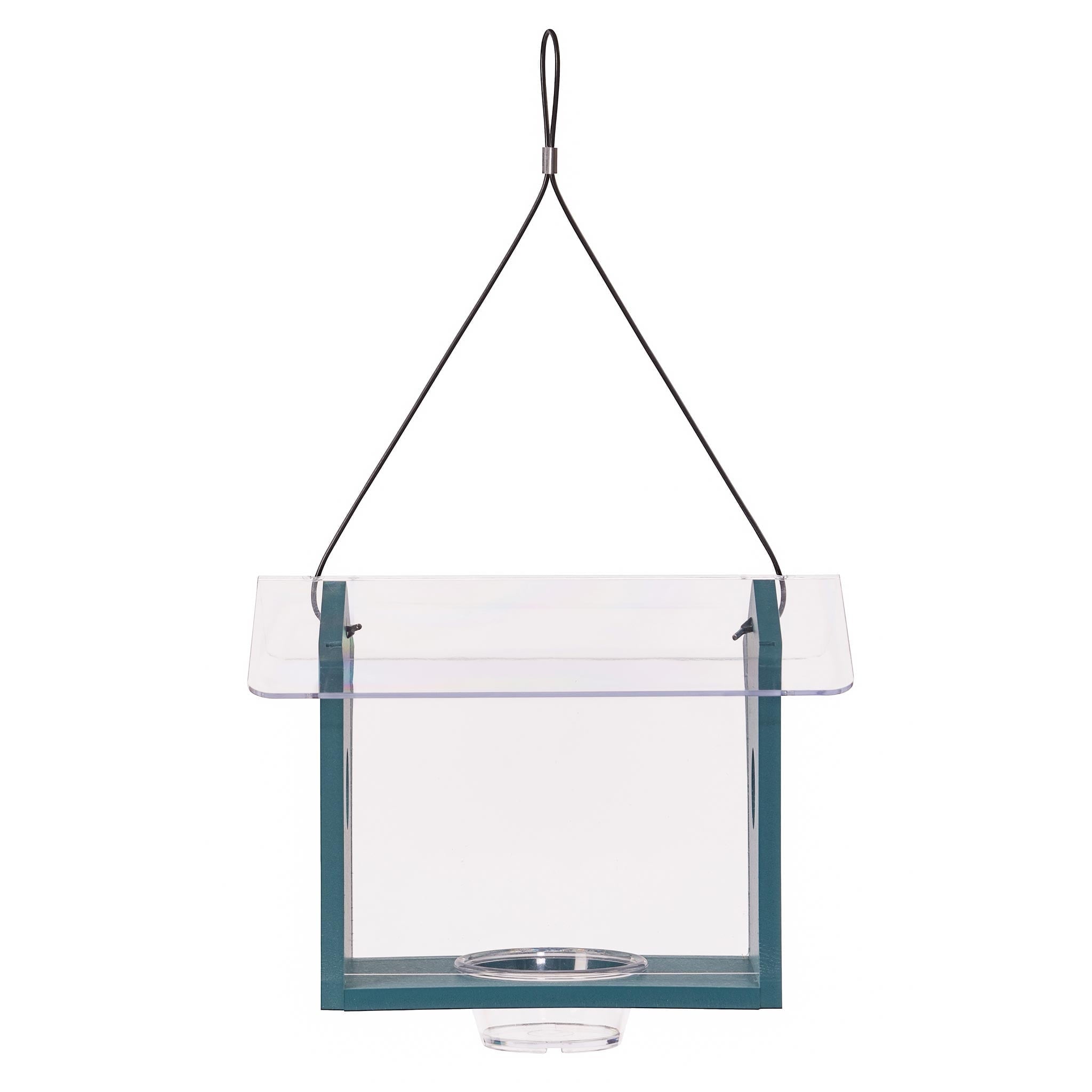 Birds Choice Green Solutions Durable 1-Piece Recycled Poly-Lumber Platform Feeder, Blue