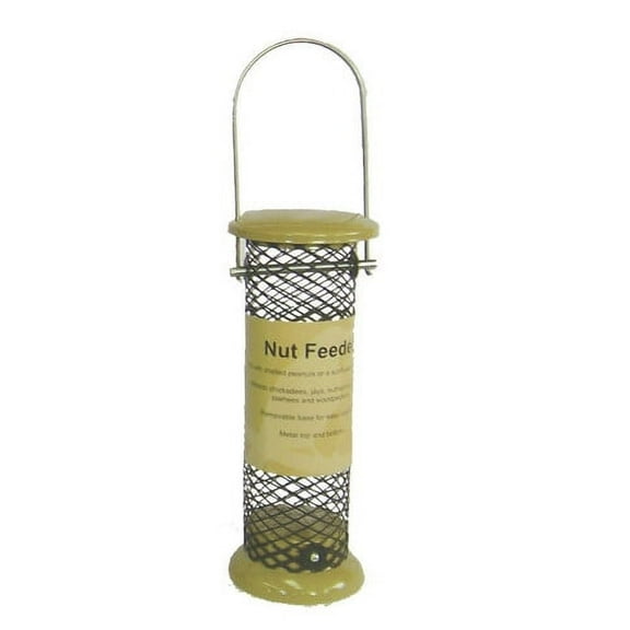 Birds Choice LCNUT Nut Feeder, Tube Bird Feeder, 2 Cups, Gold