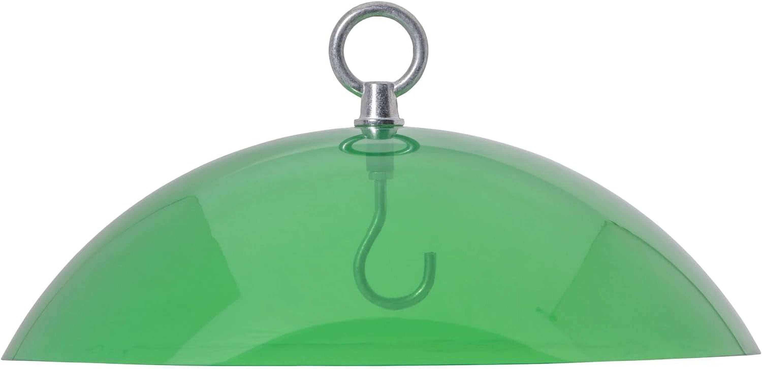 Birds Choice Protective Dome Cover for Hanging Bird Feeder, Green